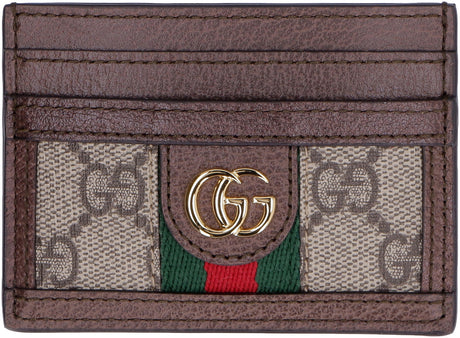 GUCCI Elegant Mini Cardholder with Iconic Stripe - 3x4 Inches