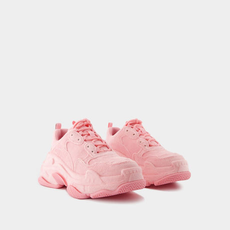 BALENCIAGA Triple S Pink Fashion Sneakers for Women