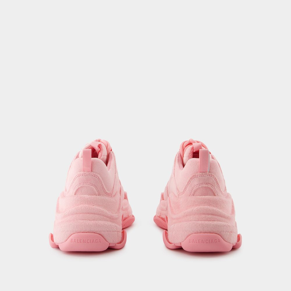 BALENCIAGA Triple S Pink Fashion Sneakers for Women