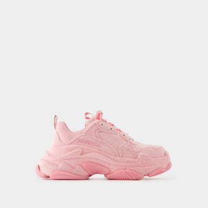 BALENCIAGA Triple S Pink Fashion Sneakers for Women