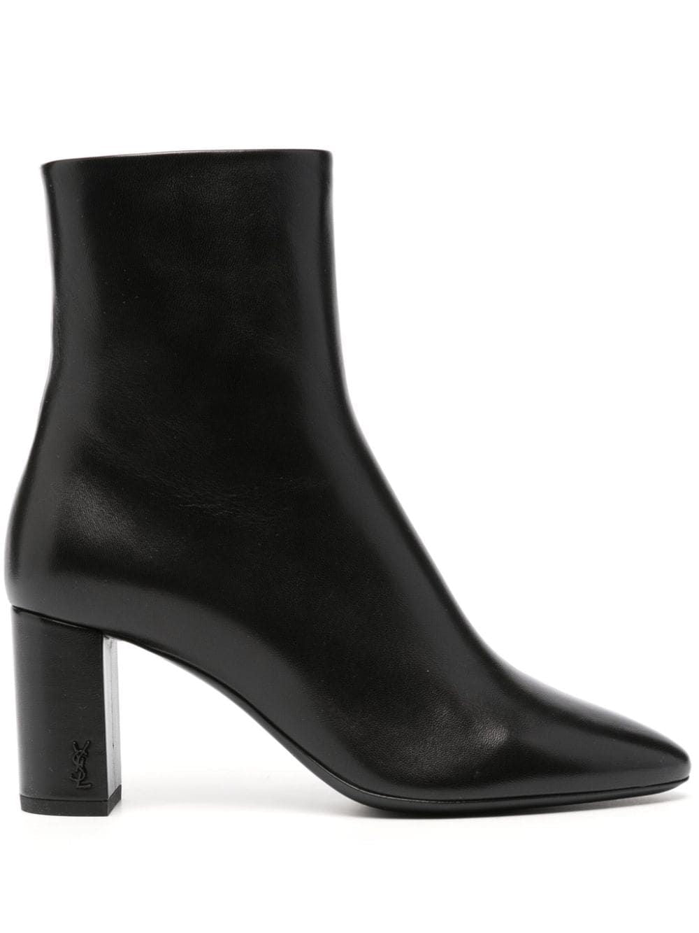 Stylish Black Leather Women's Ankle Boots - FW24 Collection