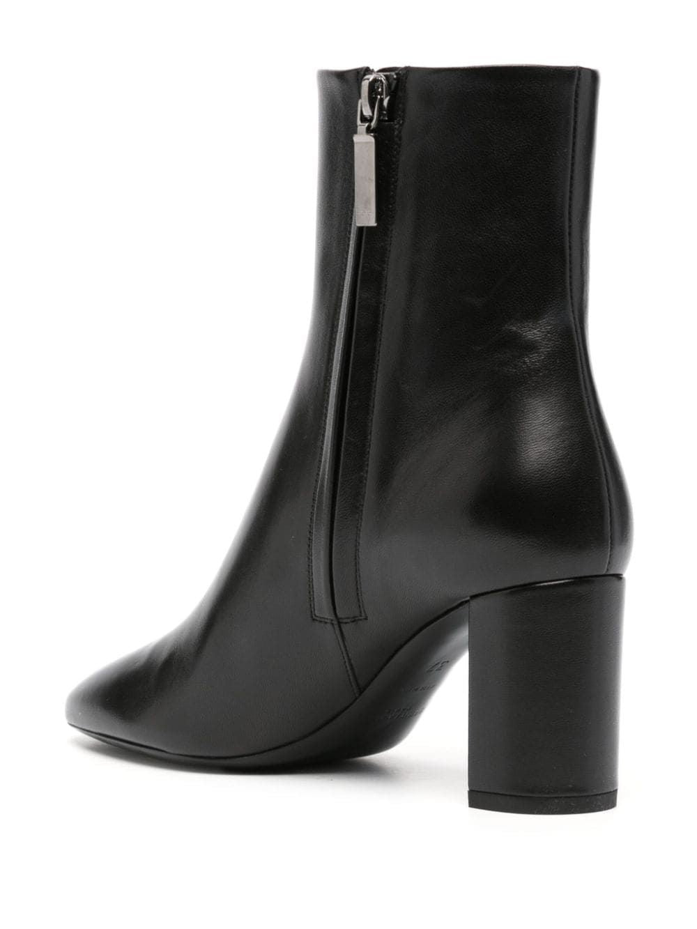 SAINT LAURENT Classic Black Leather Ankle Boots for Women