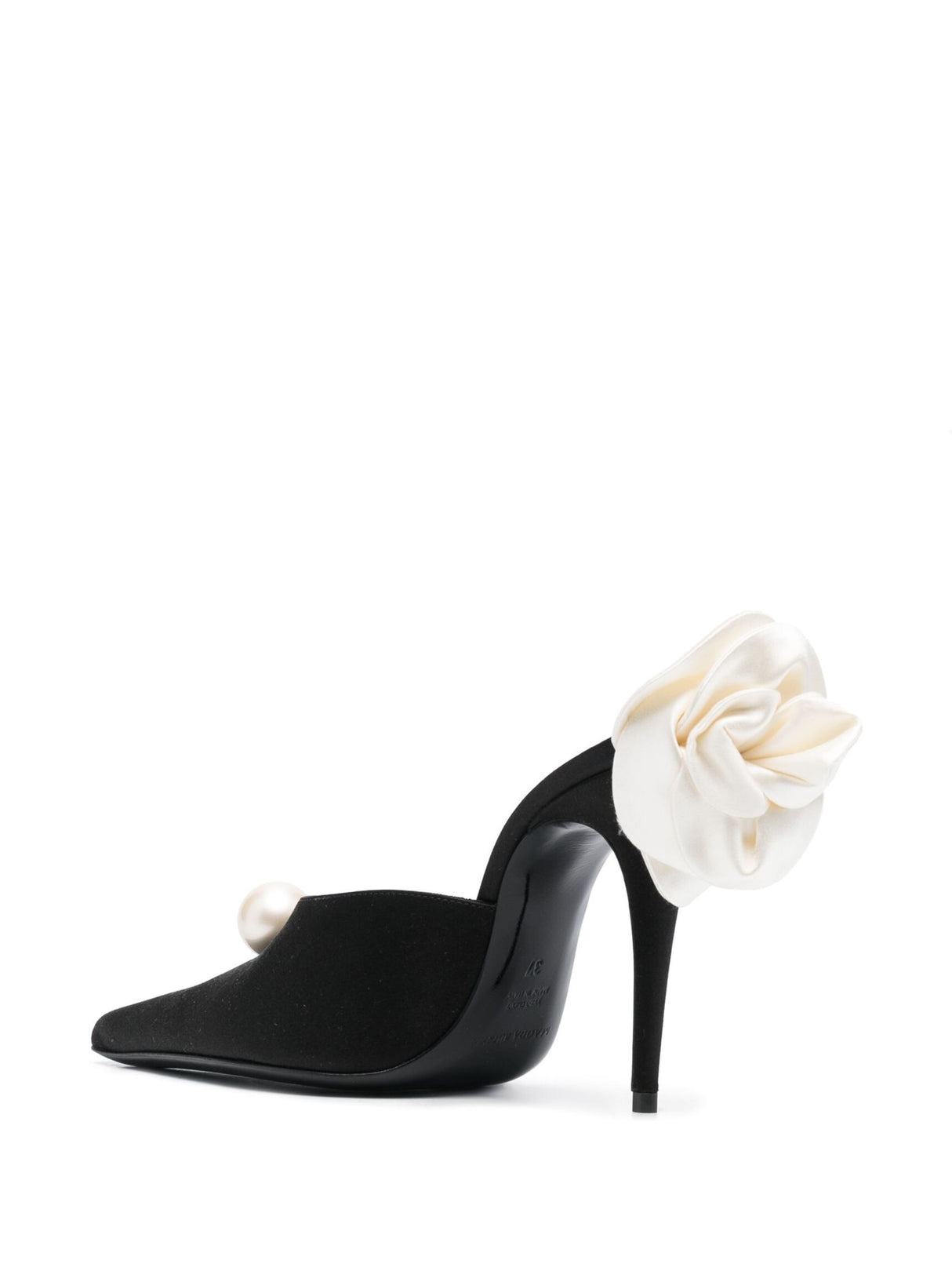 MAGDA BUTRYM Elegant Floral Heel Mules for Women