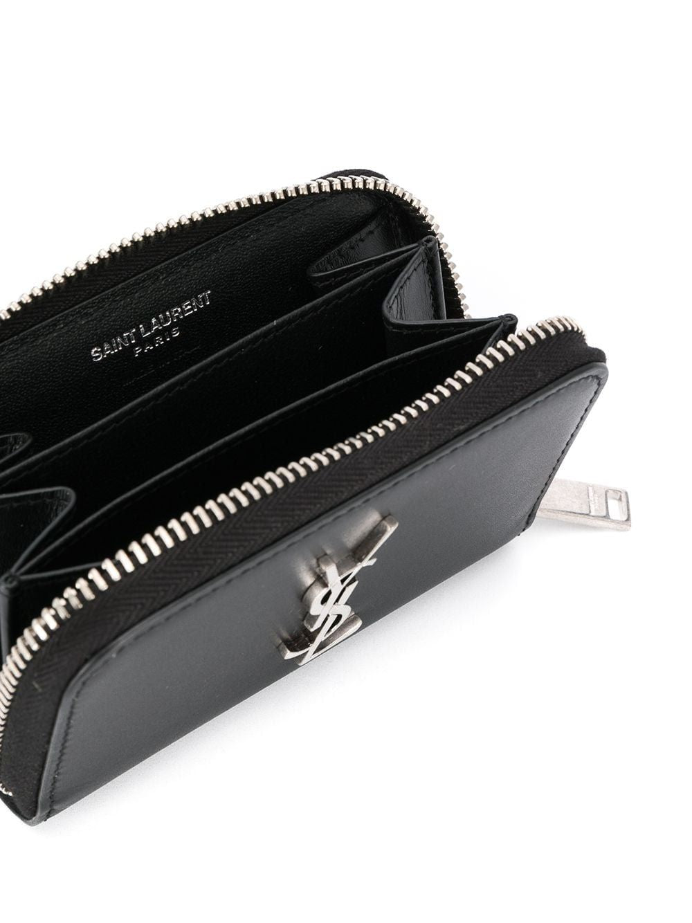 SAINT LAURENT Men's Black Leather Wallet - FW23 Collection