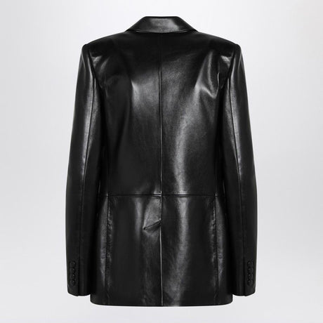 SAINT LAURENT Lambskin Single-Breasted Jacket