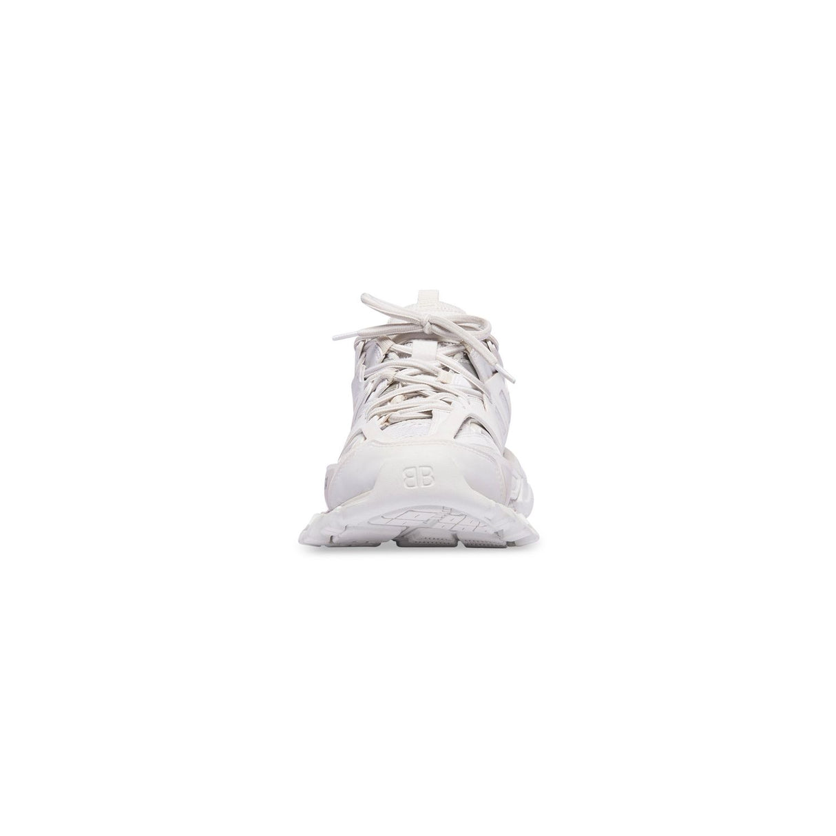 White Raffia Track Lace-Up Sneakers for Women - FW23 Collection