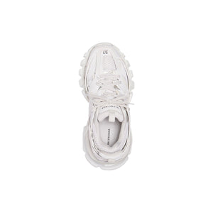 White Raffia Track Lace-Up Sneakers for Women - FW23 Collection