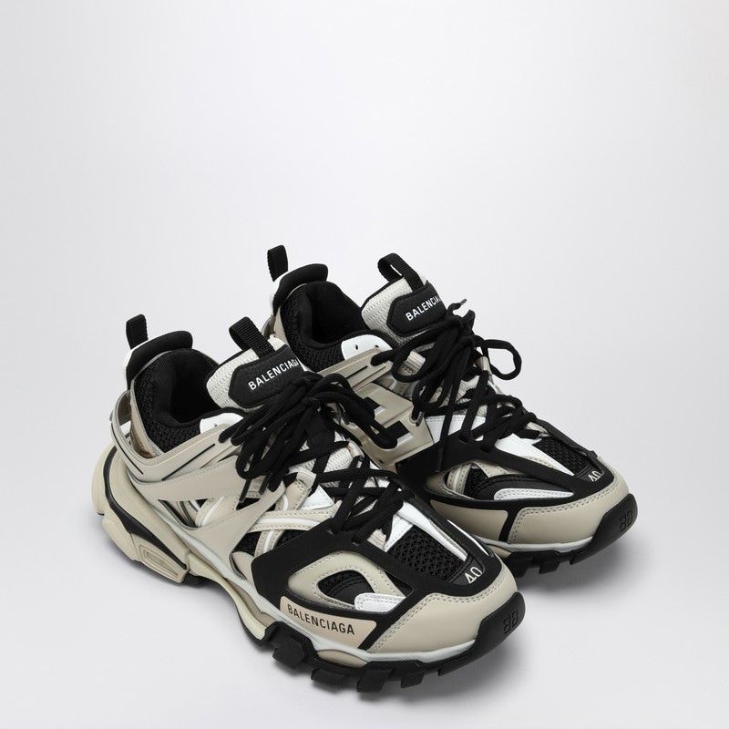 BALENCIAGA Stylish Women's Track Sneakers - Beige & Black