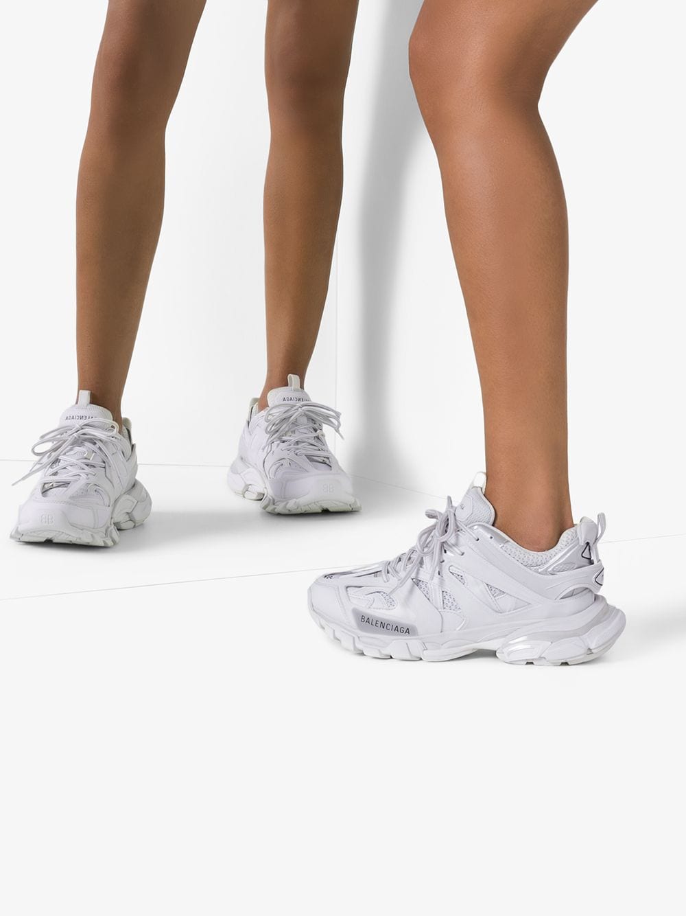 BALENCIAGA White Chunky Sneakers for Women
