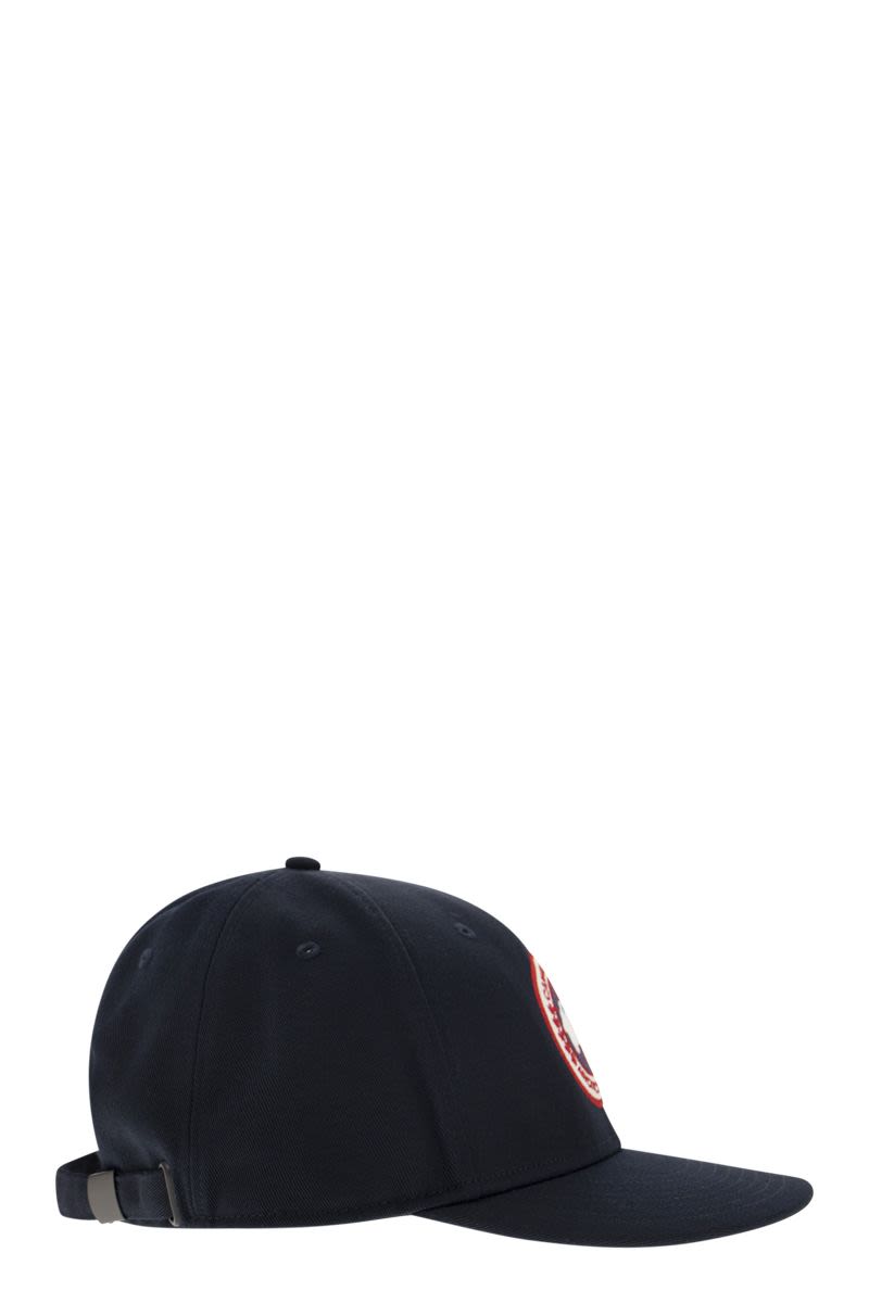 CANADA GOOSE Classic Baseball Hat with Logo Patch for Men