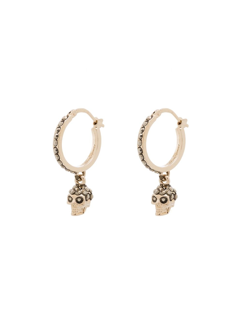 ALEXANDER MCQUEEN Skull Hoop Earrings