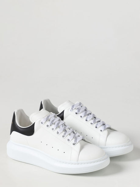 ALEXANDER MCQUEEN Men's White Leather Sneakers for SS24