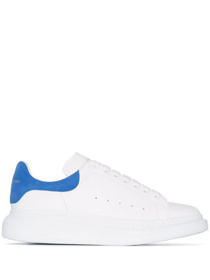 ALEXANDER MCQUEEN Men's Oversized Leather Sneaker with Removable Insole and Suede Detail