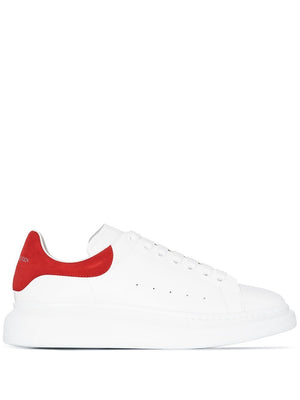 ALEXANDER MCQUEEN Men's Oversized Leather Sneaker with Removable Insole and Suede Detail