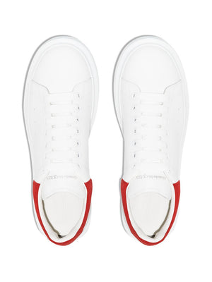 ALEXANDER MCQUEEN Men's Oversized Leather Sneaker with Removable Insole and Suede Detail