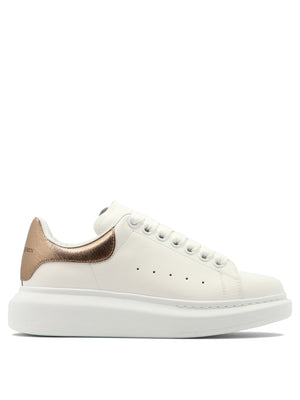 Stylish and Trendy Oro Rosa Oversized Leather Sneakers for Women - FW23