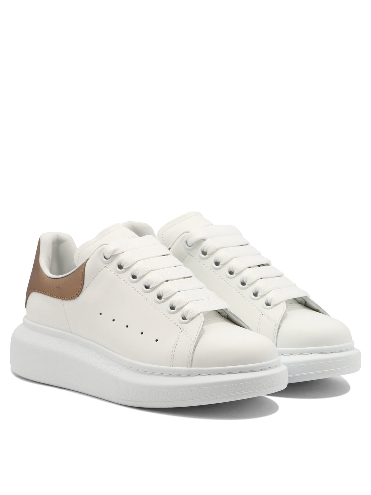 Stylish and Trendy Oro Rosa Oversized Leather Sneakers for Women - FW23