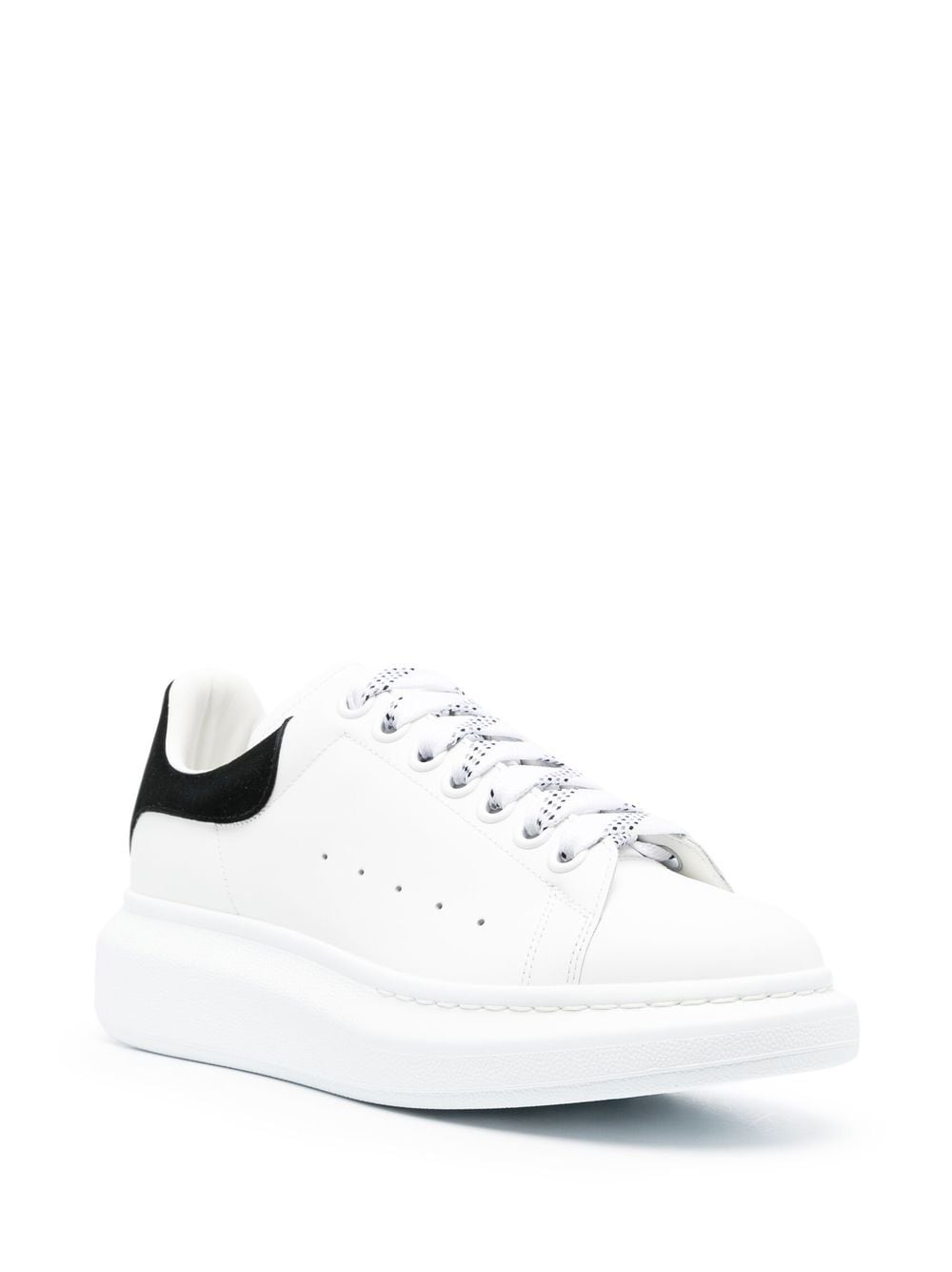 Women's White Oversized Lace-Up Sneakers