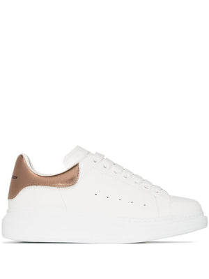 Oversized Leather Sneaker for Women in Oro Rosa by a Popular Designer