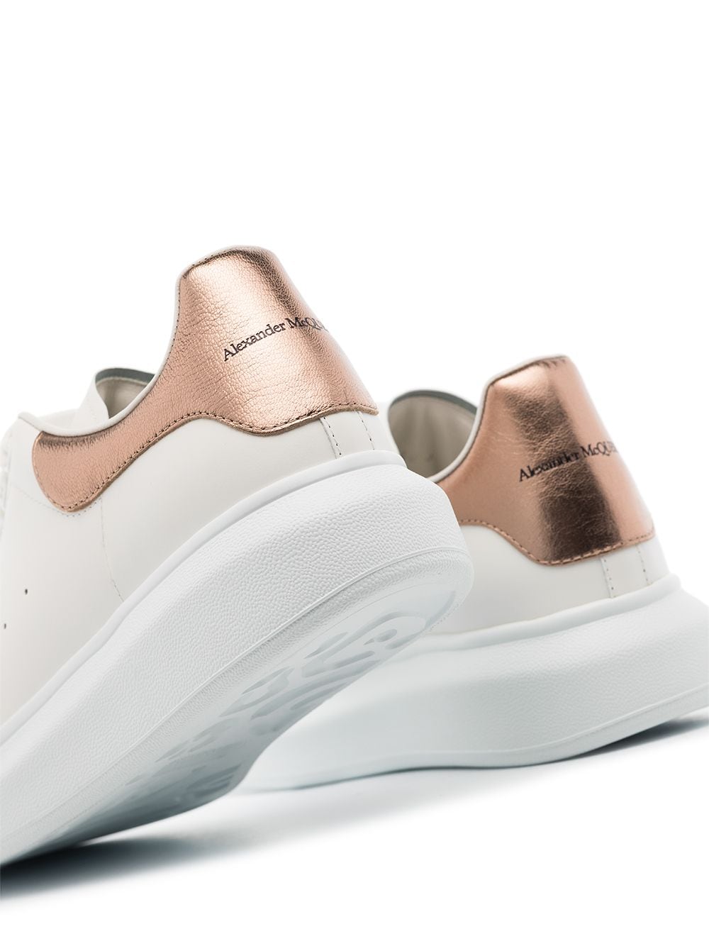 Stylish and Trendy Oro Rosa Oversized Leather Sneakers for Women - FW23