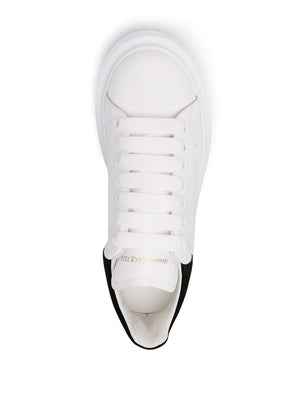 Women's White Oversized Lace-Up Sneakers