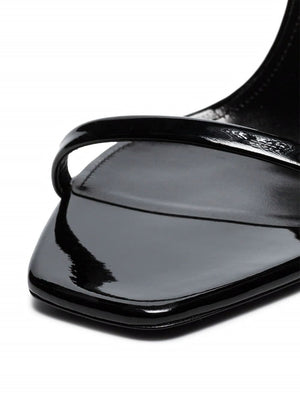 SAINT LAURENT Luxurious Platform Leather Sandals for Women in Black