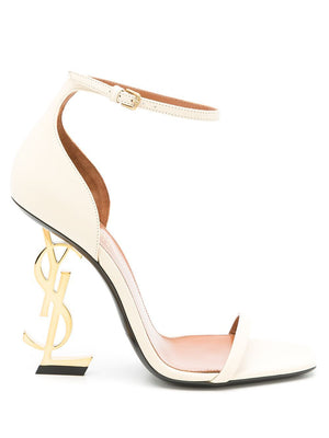 SAINT LAURENT Stylish Real Beige Sandals for Women