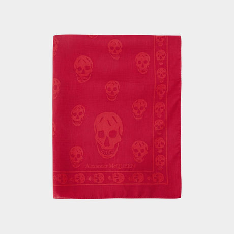 ALEXANDER MCQUEEN Skull Chiffon Scarf