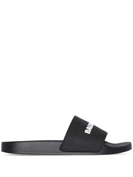 BALENCIAGA Logo-Embossed Pool Slide Sandals for Men