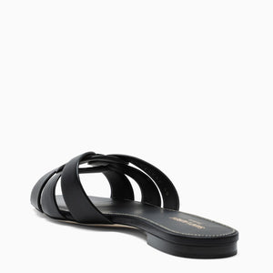 SAINT LAURENT Brown Woven Strap Sandals for Women