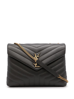 SAINT LAURENT Stormy LouLou Plaque Shoulder Handbag | SS23 Collection