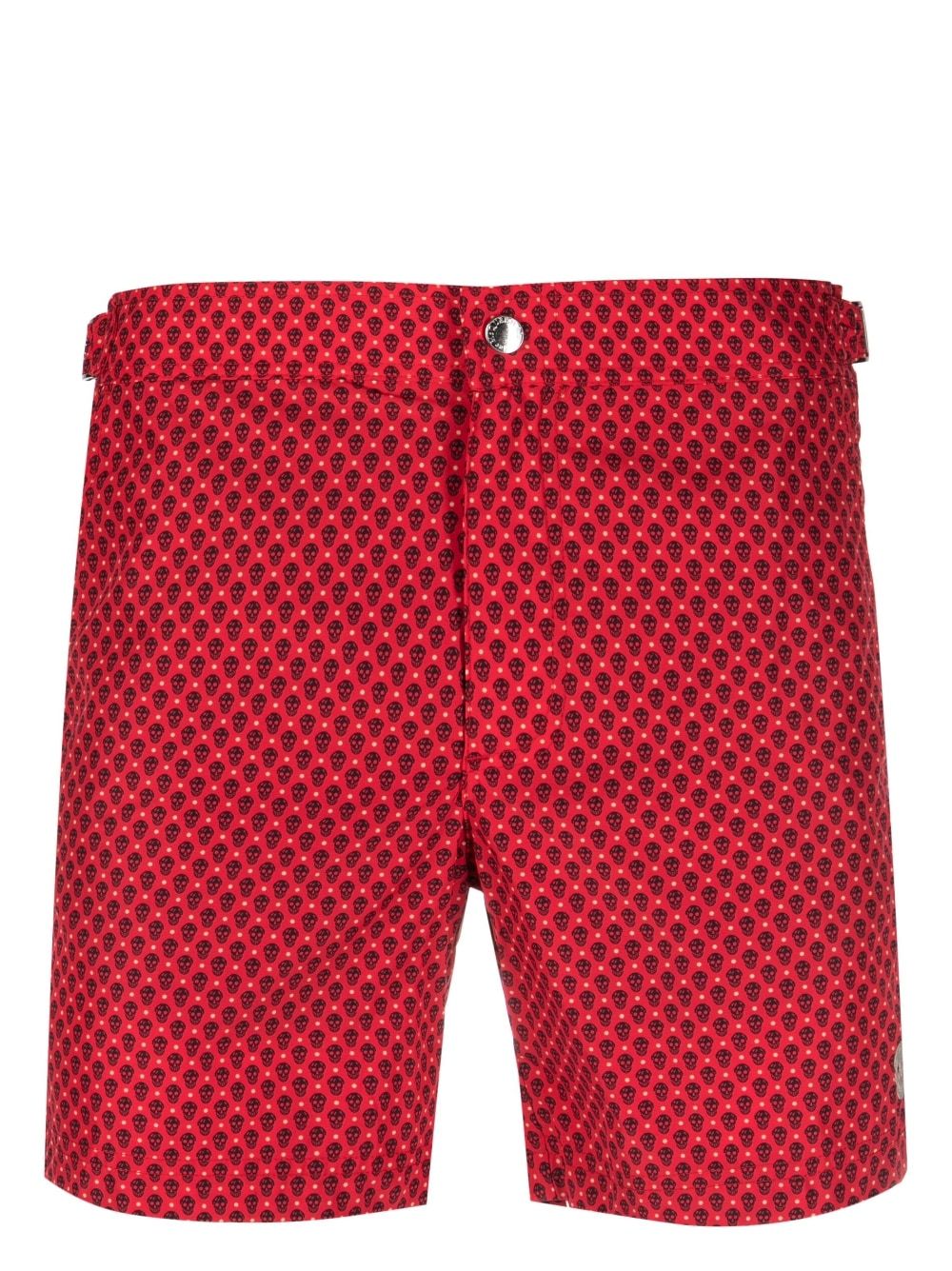 ALEXANDER MCQUEEN Men's Red/Bordeaux Swimsuit for Summer 2024