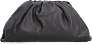 حقيبة سهرة من جلد عجل أسود أنيقة للنساء