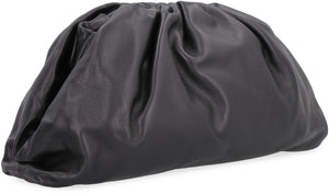 حقيبة سهرة من جلد عجل أسود أنيقة للنساء
