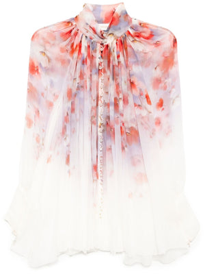 ZIMMERMANN Floral Printed Mini Blouse