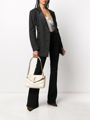 Túi vai xách vai sang trọng màu trắng, bản SS23 cho phụ nữ