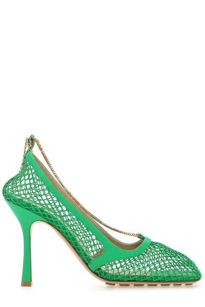 Green Leather Pumps - 2024秋冬コレクション