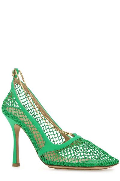 Green Leather Pumps - 2024秋冬コレクション