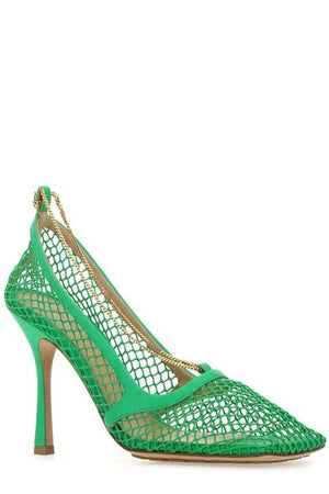 Green Leather Pumps - 2024秋冬コレクション