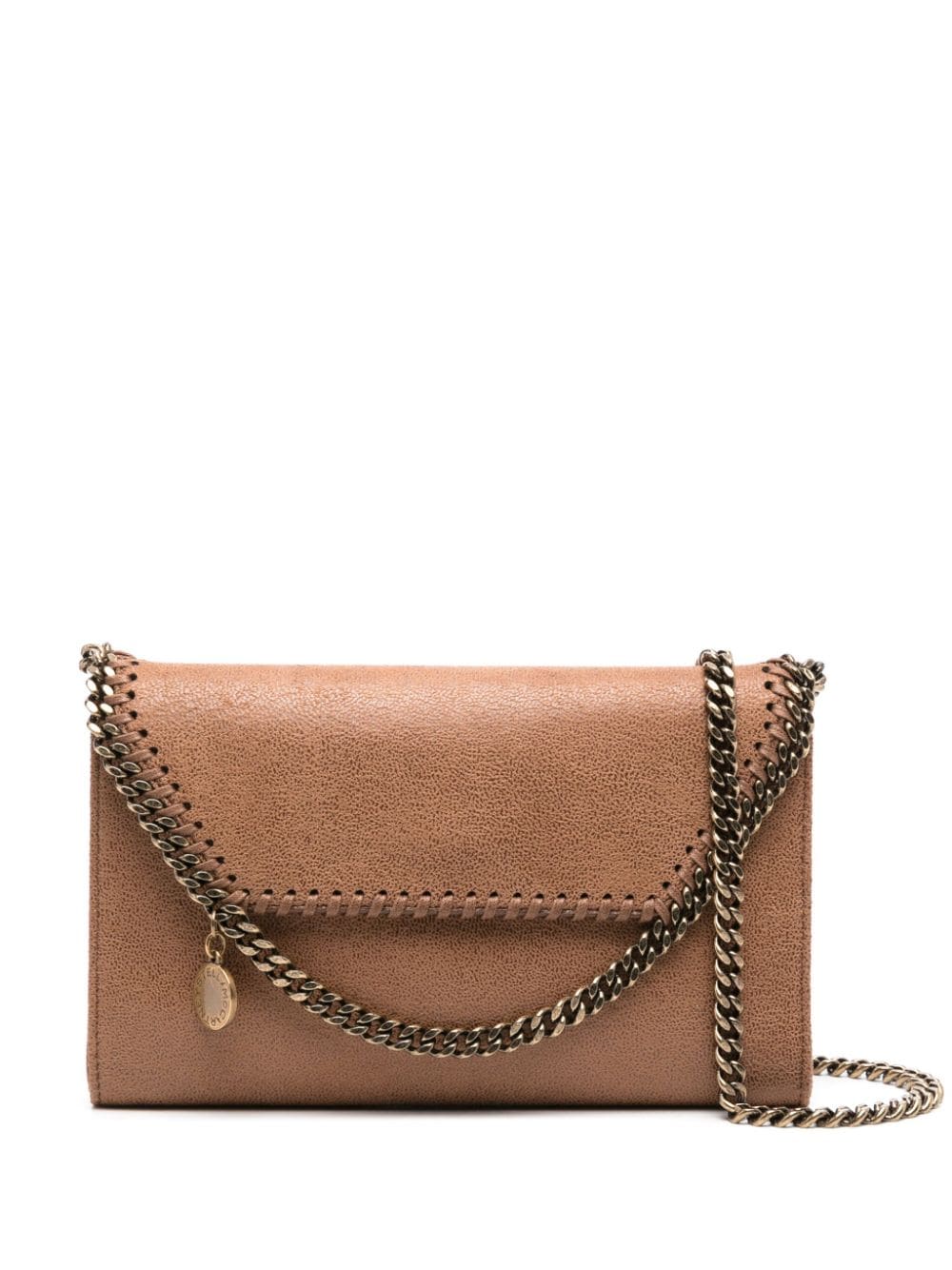 STELLA MCCARTNEY Eco-Chic Mini Crossbody Handbag in Pecan Brown