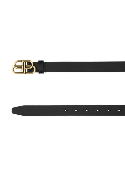 BALENCIAGA Sleek and Chic 25cm Black Calfskin Belt for Women