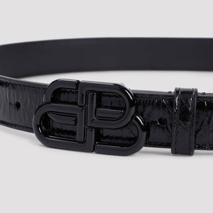 BALENCIAGA Sleek Mini Leather Belt 1-inch