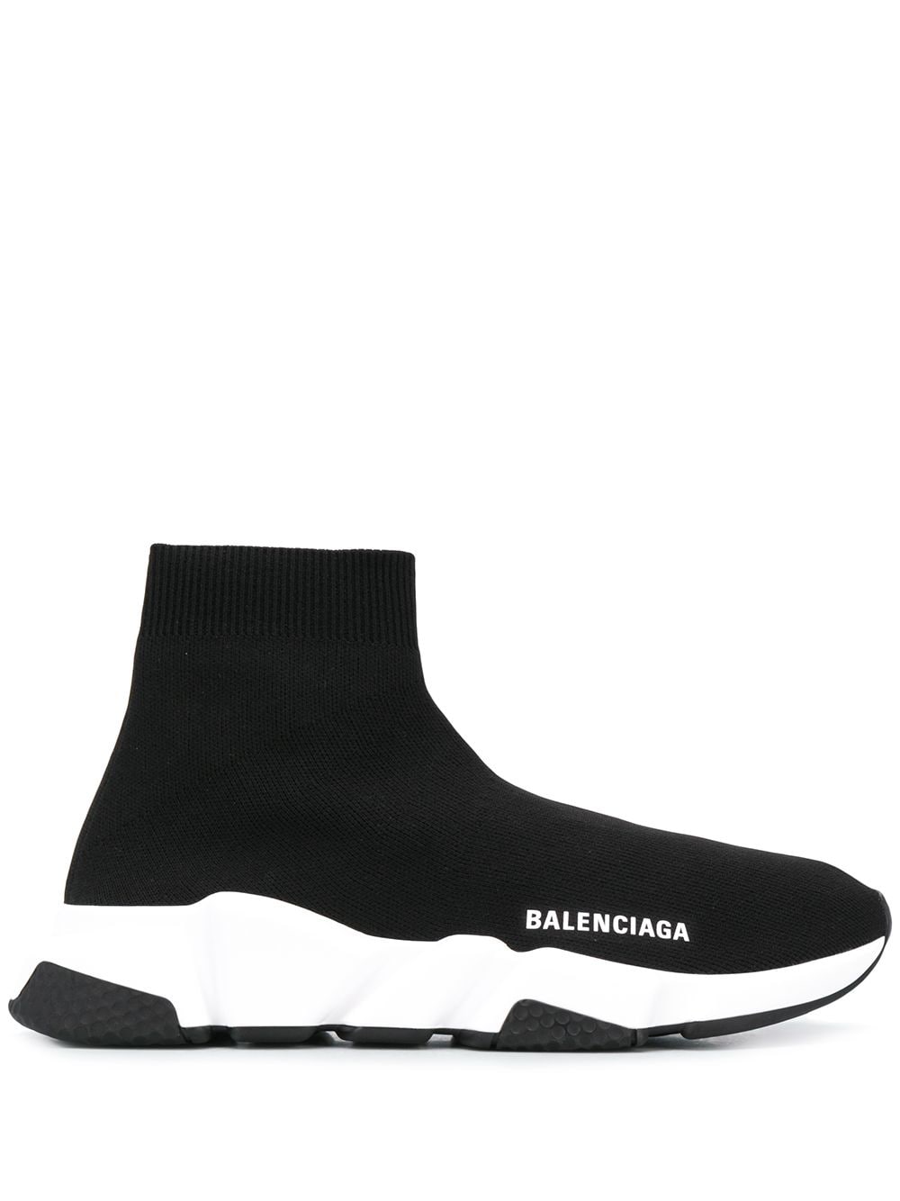 BALENCIAGA รองเท้าผ้าใบส้นแอลมอนด์สีดำสำหรับผู้หญิง - คอลเลกชัน SS24