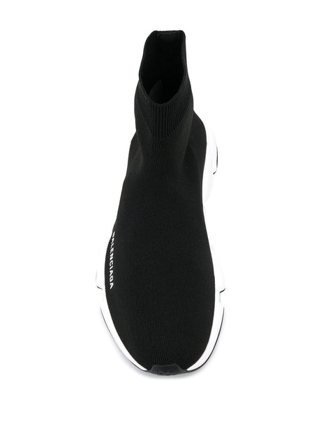 حذاء سنيكرز أسود بمقدمة لوزية للنساء - مجموعة SS24