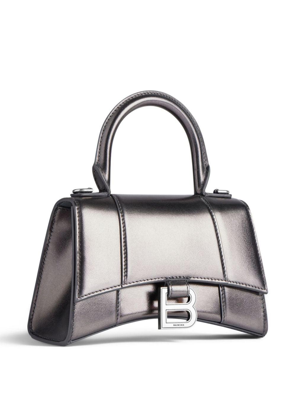 BALENCIAGA Hourglass Top Handle Bag - Grey