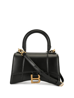 BALENCIAGA Mini Hourglass XS Leather Handbag