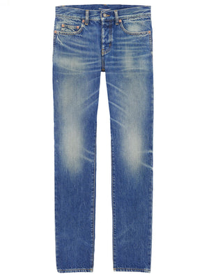 SAINT LAURENT Deauville Blue Low-Rise Slim Fit Jeans - Size US 32