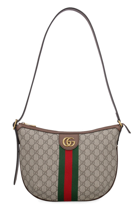 GUCCI Mini Beige GG Supreme Canvas Crossbody Handbag