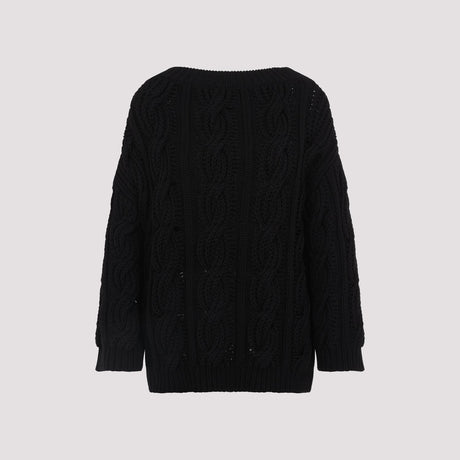 VALENTINO Off Shoulder Wool Sweater