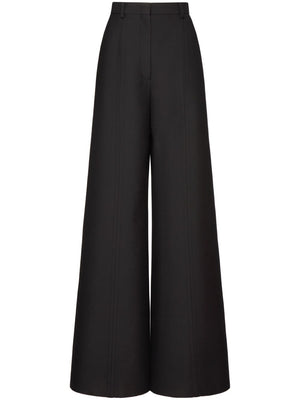 VALENTINO High-Waisted Wide-Leg Wool Trousers